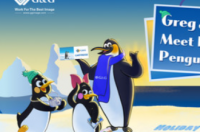 故事片动画师在短片中描绘GG企鹅