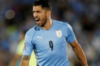 乌拉圭的苏亚雷斯卡瓦尼入选第4届世界杯阿劳霍受伤