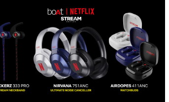 boAt与Netflix合作推出限量流媒体版音频产品
