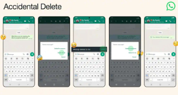 WhatsApp推出适用于安卓和iOS的意外删除功能