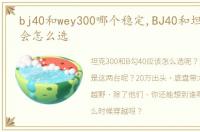 bj40和wey300哪个稳定,BJ40和坦克300你会怎么选