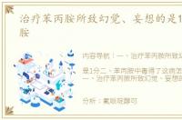 治疗苯丙胺所致幻觉、妄想的是1分 苯丙胺