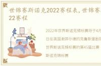 世锦赛斯诺克2022赛程表,世锦赛斯诺克2022赛程