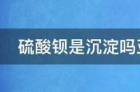 亚硫酸钡是沉淀吗？ 亚硫酸钡是沉淀