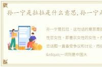 孙一宁是拉拉是什么意思,孙一宁是拉拉