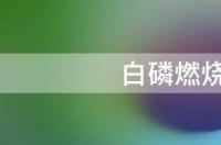 白磷在空气中燃烧的实验现象？ 白磷燃烧的现象