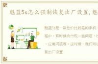 魅蓝5s怎么强制恢复出厂设置,魅蓝5s