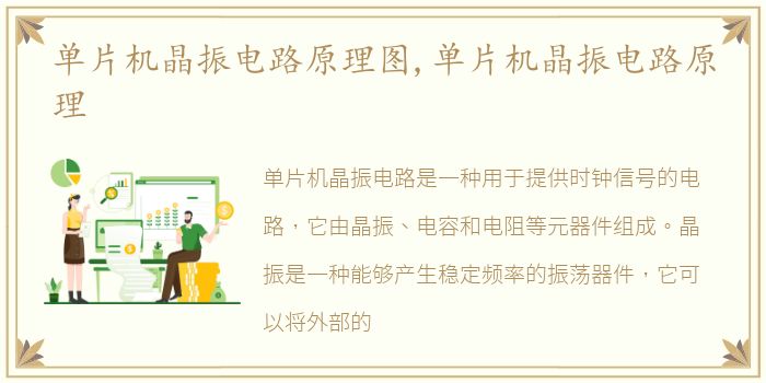 单片机晶振电路原理图,单片机晶振电路原理