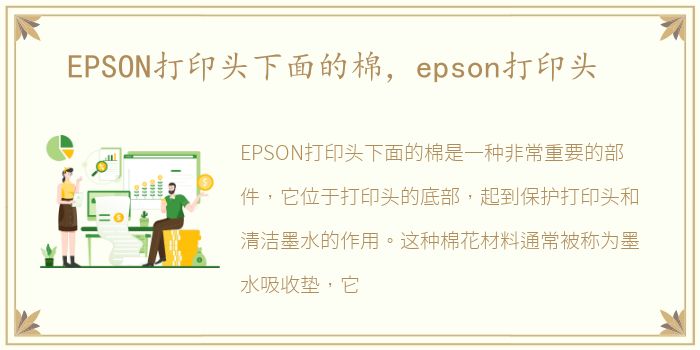 EPSON打印头下面的棉，epson打印头