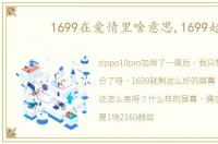 1699在爱情里啥意思,1699起