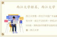 西江大学排名，西江大学