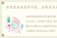 金像奖历届影帝列表，金像奖历届影帝