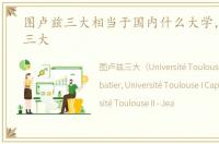 图卢兹三大相当于国内什么大学，图卢兹三大