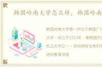 韩国岭南大学怎么样，韩国岭南大学