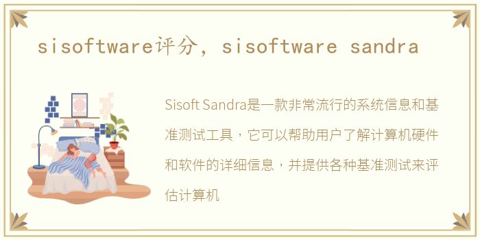 sisoftware评分，sisoftware sandra