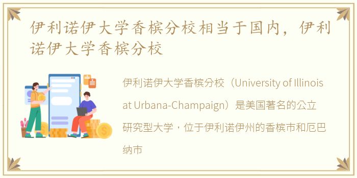 伊利诺伊大学香槟分校相当于国内，伊利诺伊大学香槟分校