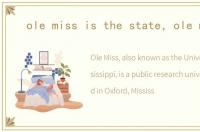 ole miss is the state，ole miss
