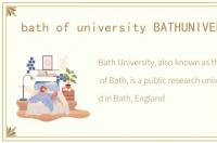 bath of university BATHUNIVERSITY