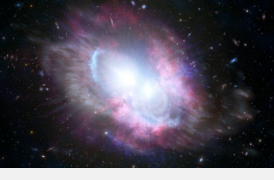 双类星体在合并星系的中心闪耀