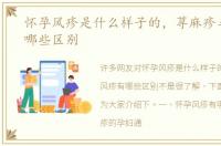 怀孕风疹是什么样子的，荨麻疹与风疹有哪些区别