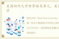 美国纽约大学世界排名第几，美国纽约大学