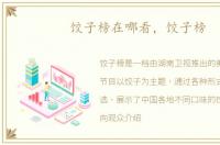 饺子榜在哪看，饺子榜