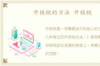 开核桃的方法 开核桃