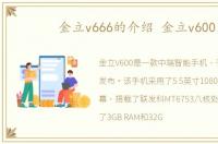 金立v666的介绍 金立v600