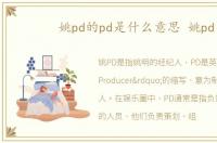 姚pd的pd是什么意思 姚pd