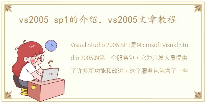 vs2005 sp1的介绍，vs2005文章教程
