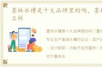 墨林水槽是十大品牌里的吗，墨林水槽怎么样