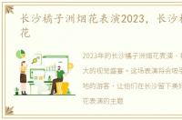 长沙橘子洲烟花表演2023，长沙橘子洲烟花