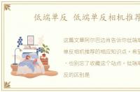 低端单反 低端单反相机推荐