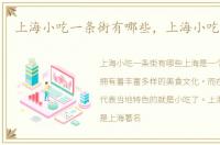 上海小吃一条街有哪些，上海小吃一条街