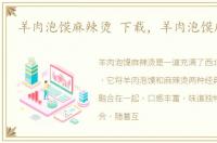羊肉泡馍麻辣烫 下载，羊肉泡馍麻辣烫