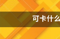 请问纯可卡眼睛是什么颜色的？ 可卡什么颜色的贵