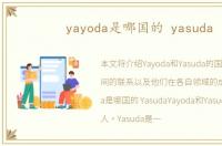 yayoda是哪国的 yasuda