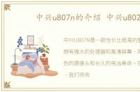 中兴u807n的介绍 中兴u802