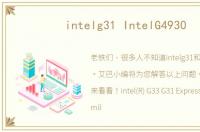 intelg31 IntelG4930