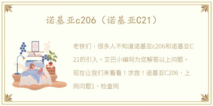 诺基亚c206（诺基亚C21）