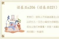 诺基亚c206（诺基亚C21）