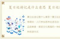 夏日巡游记是什么意思 夏日巡游季