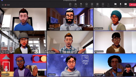 Microsoft Teams允许用户变身3D头像