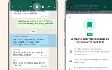 WhatsApp可以让您保存消失的消息但有一个问题