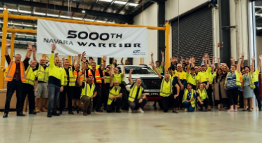 庆祝第5000辆日产Navara Warrior在开始生产四年后在维多利亚Epping下线