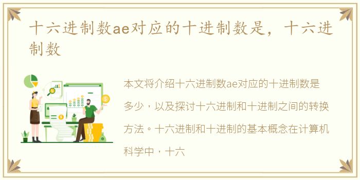 十六进制数ae对应的十进制数是，十六进制数