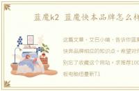 蓝魔k2 蓝魔快本品牌怎么样