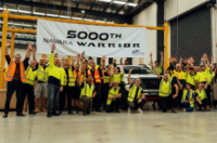 庆祝第5000辆日产Navara Warrior在开始生产四年后在维多利亚Epping下线