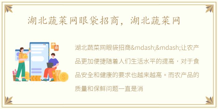 湖北蔬菜网眼袋招商，湖北蔬菜网