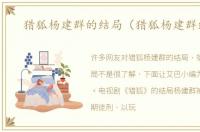 猎狐杨建群的结局（猎狐杨建群结局）